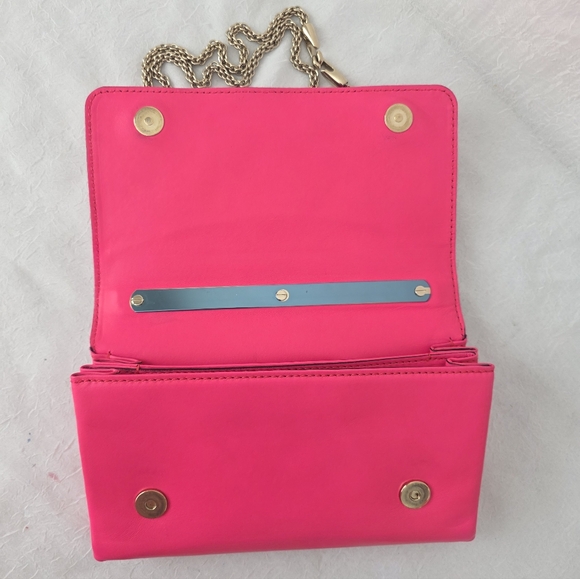 Auth Valentino Garavani Rockstud Va Va Voom Neon Pink Crossbody - Picture 7 of 11